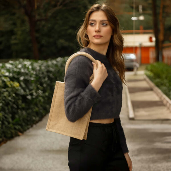 Book Jute Burlap Bag Thumbnail