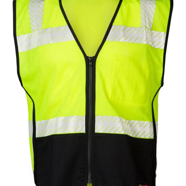 Unisex Premium Black Series® FR Black Bottom Mesh Vest Thumbnail