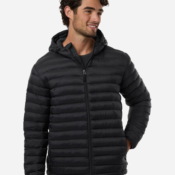Men's Lightweight Poly-filled Hooded Puffer Jacket Thumbnail