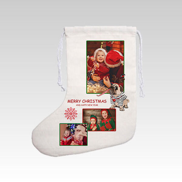 Linen Christmas Stocking Thumbnail