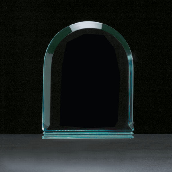 7" x 9" Arch Series Jade Acrylic Award-Upright Only Thumbnail