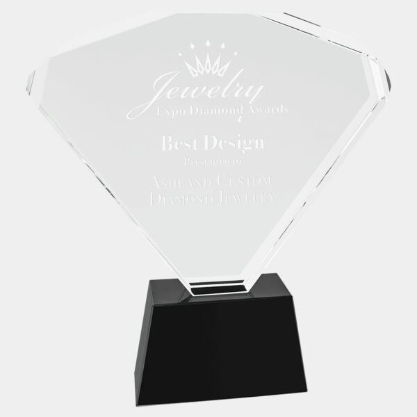 8 3/4" Crystal Fan with Base Thumbnail