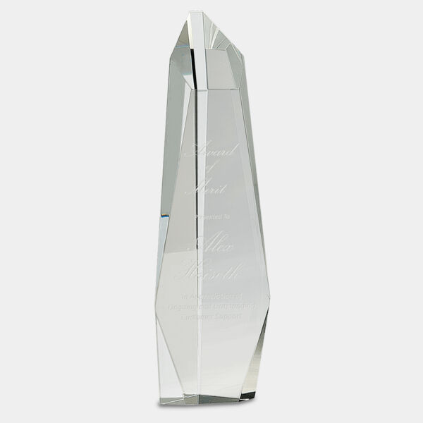 12" Crystal Facet Slant-Top Tower Thumbnail