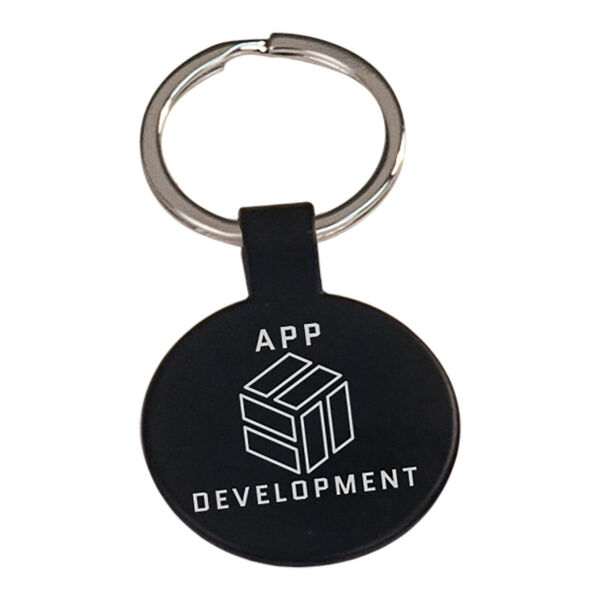 1 1/2" Laserable Round Keychain Thumbnail