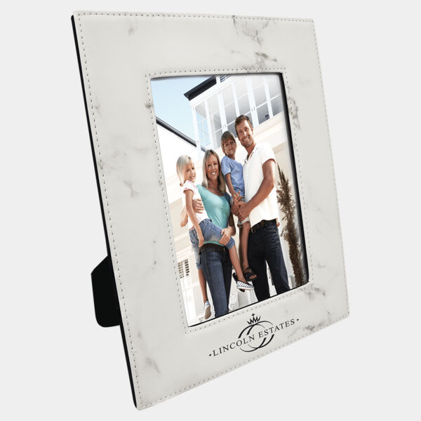 5" x 7" Marble Laserable Leatherette Photo Frame Thumbnail