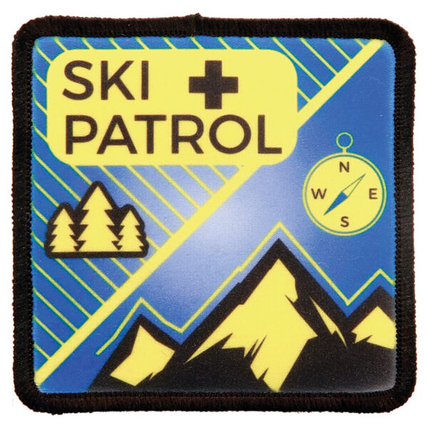 2 1/2" x 2 1/2" Square Sublimatable Patch with Adhesive & Border Thumbnail