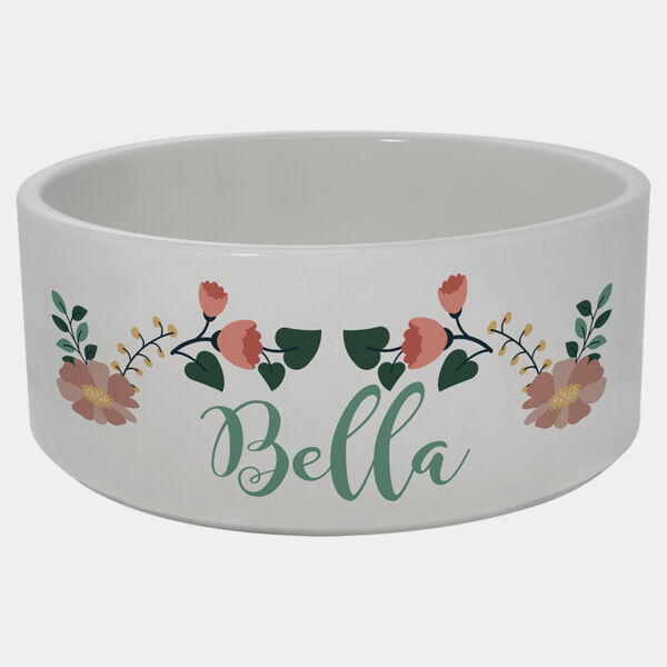 2.95" x 7.0" Sublimatable Ceramic Pet Bowl Thumbnail