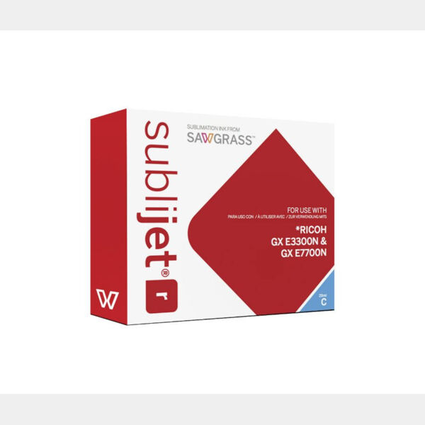 SubliJet R Cyan Ink Cartridge for Ricoh GXe3300N/GXe7700N, 29 ml Thumbnail