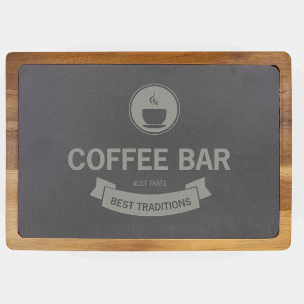 13" x 9" Acacia Wood/Slate Cutting Board Thumbnail