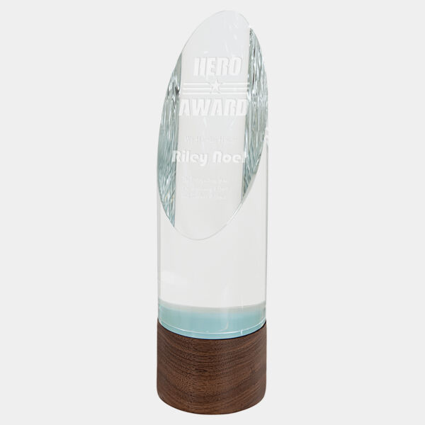 9 3/4" Cylinder Sierra Glass with Base Thumbnail