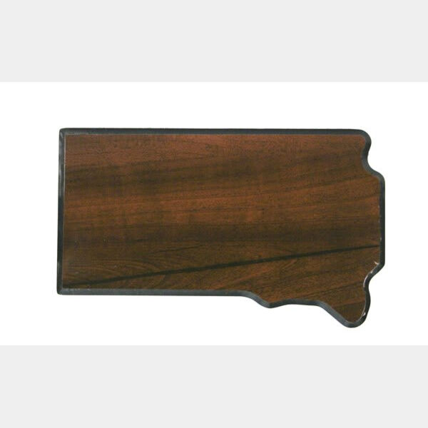 6" x 10" Finish Edge South Dakota State Plaque Thumbnail