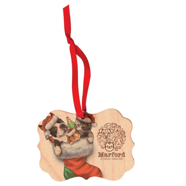 4" x 2.75" Benelux Matte Unisub Sublimatable Ornament Thumbnail