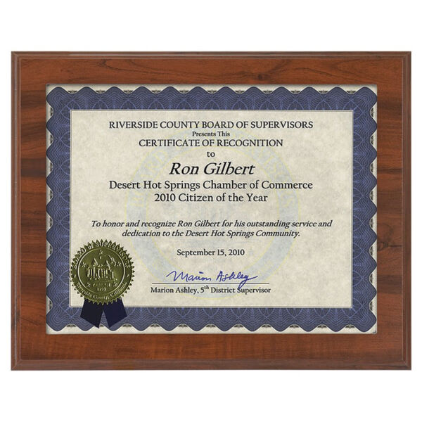 13" x 10 1/2" Value Finish Slide-In Frame Plaque with 11" x 8 1/2" Window Thumbnail