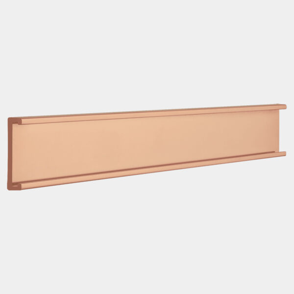 1" x 10", Kota Pro Aluminum Wall Bracket without Mounting Holes, Fits 1/16" Thick Plastic Insert Thumbnail