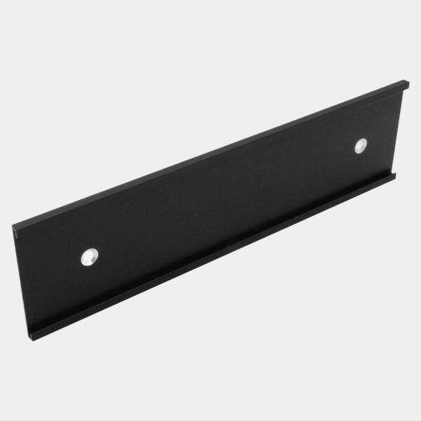 3" x 12", Kota Pro Aluminum Wall Bracket with Mounting Holes, Fits 1/16" Thick Plastic Insert Thumbnail
