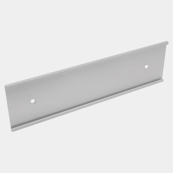 3" x 10", Satin , Kota Pro Aluminum Wall Bracket with Mounting Holes, Fits 1/8" Thick Plastic Insert Thumbnail