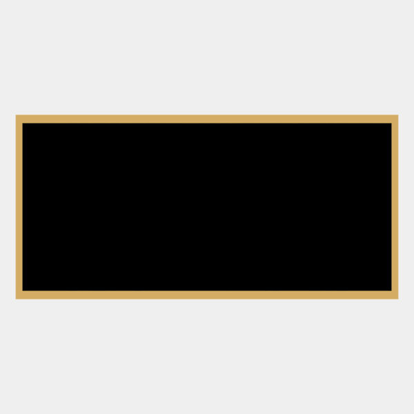 1 1/4" x 2 1/2" Laserable Brass Plaque Plate with Border Thumbnail